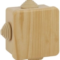 Коробка КМЭР ОП КОР 80х80х50мм с гермовводами 7 вх. IP54 сосна Эра Б0043225