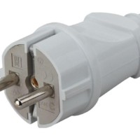 Vx2-W ЭРА Вилка с/з прямая 16A белая