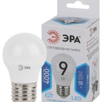 Лампа СДЛ P45-9w-840-E27 шар 720Лм Эра Б0029044