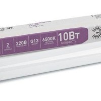 Лампа СДЛ T8-10W-865-G13-600мм стекл. (поворот. цоколь) 800Лм Эра Б0033000