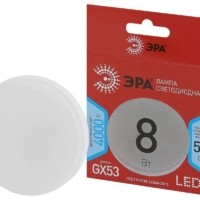 Лампа СДЛ RED LINE LED GX-8Вт-840-GX53 R 8Вт GX таблетка 4000К нейтр. бел. GX53 Эра Б0052657
