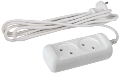 Удлинитель сетевой ЭРА U-2-5m-2×1 б/з 2-м 5м ПВС 2×1мм2 10А