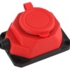 Колодка удлинителя 1-м с/з 16А IP44 K-1e-RED-IP44 каучук красн. Эра Б0044550