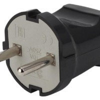 Vx1-B ЭРА Вилка б/з прямая 10A черная