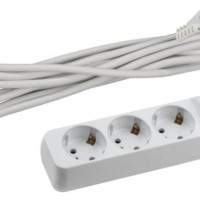 Удлинитель сетевой ЭРА UX-3es-5m с/з с выкл. 3-м 5м ПВС 3×0,75мм2 10А