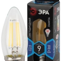 Лампа СДЛ филаментная F-LED B35-9W-840-E27 9Вт B35 свеча 4000К нейтр. бел. E27 Эра Б0046997