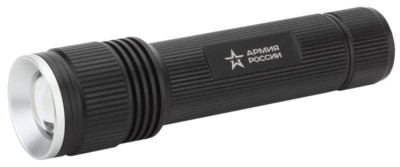 Фонарь светодиодный универсальный MB-901 АРМИЯ РОССИИ “Тополь” 20Вт IPX6 регулир. фокус алюм. элементы питания 6хAA (не в компл.) корич. Эра Б0030201