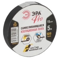 Изолента самослипающаяся 15ммх5м PROSELF черн. ЭРА Б0027916