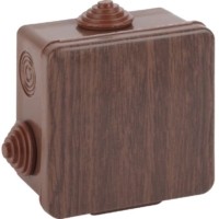 Коробка КМЭР ОП КОР 65х65х50мм с гермовводами 4 вх. IP54 дуб Эра Б0043228