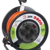 Удлинитель силовой на метал. катушке 4х50м с/з 16А IP44 RMx-4es-3х1.5-50m-IP44 ПВС 3х1.5 Эра Б0046852