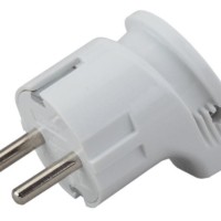 Vx3-W ЭРА Вилка с/з угловая 16A белая