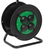 Катушка пластиковая ЭРА RP-4e-IP44 для подключения провода 4 розетки c заземлением с защитными крышками