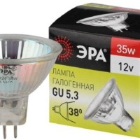 Лампа галогенная GU5.3-MR16-35Вт-12В-Cl ЭРА C0027355