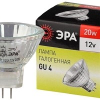 Лампа галогенная GU4-MR11-20Вт-12В-30Cl ЭРА C0027361