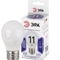 Лампа СДЛ P45-11W-860-E27 шар 880Лм Эра Б0032991