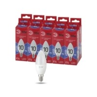 Лампа СДЛ RED LINE LED B35-10W-865-E14 R 10Вт B35 свеча 6500К холод. бел. E14 Эра Б0045337