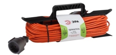 Удлинитель силовой ЭРА UFx-1-2×1.0-40m на рамке б/з 1-м 40м ПВС 2х1мм2