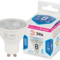 Лампа СДЛ STD LED Lense MR16-8W-840-GU10 GU10 8Вт линзованная софит нейтрал. бел. свет Эра Б0054942