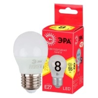 Лампа СДЛ RED LINE LED P45-8W-827-E27 R Е27 / E27 8Вт шар тепл. бел. свет Эра Б0053028