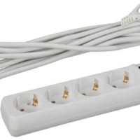 Удлинитель сетевой 4х5м с/з 16А IP20 U-4es-5m-3х1 ПВС 3х1 с выкл. Эра Б0028380