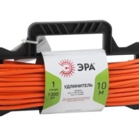 Удлинитель силовой шнур на рамке 1х10м б/з 6А IP44 UFx-1-2х0.75-10m-IP44 ПВС 2х0.75 Эра Б0046820