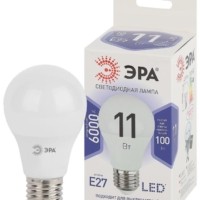 Лампа СДЛ A60-11W-860-E27 грушевидная 880Лм Эра Б0031394