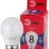 Лампа СДЛ RED LINE LED P45-8W-865-E27 R 8Вт P45 шар 6500К холод. бел. E27 Эра Б0045359