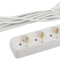 Удлинитель сетевой ЭРА U-3e-5m-3×1,5 с/з 3-м 5м ПВС 3×1.5мм2 16А