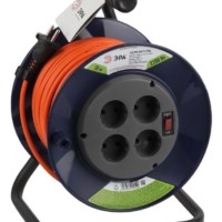 Удлинитель силовой на пластик. катушке 4х30м б/з 10А IP20 RPx-4s-2х1.0-30m ПВС 2х1 Эра Б0046843
