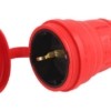 Разъем каучуковый R8-RED-IP44 с/з прямой 16А IP44 красн. Эра Б0044548