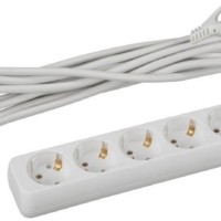 Удлинитель сетевой ЭРА U-5e-5m-3×1 с/з 5-м 5м ПВС 3×1мм2 16А