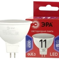 Лампа СДЛ RED LINE LED MR16-11W-865-GU5.3 R 11Вт MR16 софит 6500К холод. бел. GU5.3 Эра Б0045347