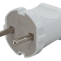 Vx1-W ЭРА Вилка б/з прямая 10A белая