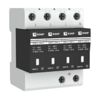 Ограничитель импульсных напряжений ОПВ-C/4P In 20кА 385В с сигн, EKF PROxima