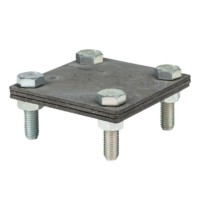 Зажим полоса 40 – полоса 40 (3 пластины 70х70мм) HZ EKF PROxima