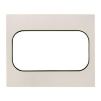 Стокгольм Рамка для розетки 2-местная белая с линией цвета черный EKF PROxima