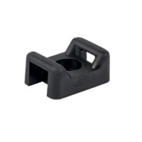 Площадка под хомуты (22×16) с монтажным отверстием М4 чёрная (100шт,) EKF PROxima