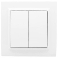 Выключатель 2кл. СП 10А белый Минск EKF Basic