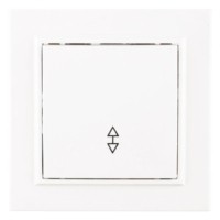 Переключатель 1кл. СП проходной 10А белый Минск EKF Basic