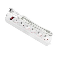 Удлинитель сетевой с фильтром 6*3м 16А/3,2кВт с выкл. c/з ПВС 3х1,0 Блокбастер XL EKF PROxima