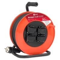 Удлинитель силовой на катушке Атлант 2.0 4-м 30м с/з ПВС 3*1,5 16А/3,5кВт IP44 PROxima EKF