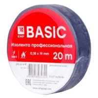Изолента класс А (0,18х19мм) (20м,) синяя EKF Basic