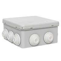 Коробка КМЭР КМР-030-014 с крышкой наружная 100х100х55 8 мембранных вводов IP54 EKF PROxima