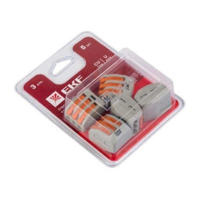 Клемма СМК зажимная с рычагом 5шт/уп