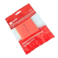 Термоусаживаемая трубка ТУТ нг 40/20 набор:7 цветов по 3шт, 100мм, EKF PROxima