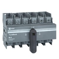 Рубильник 80A 3P реверсивный c рукояткой для прямой установки TwinBlock EKF