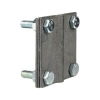 Зажим полоса 40 – прут 10 (3 пластины 70×70мм) HZ EKF PROxima