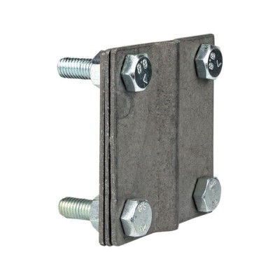 Зажим полоса 40 – прут 10 (3 пластины 70×70мм) HZ EKF PROxima