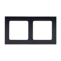 Стокгольм Рамка 2-местная металлическая черная EKF PROxima