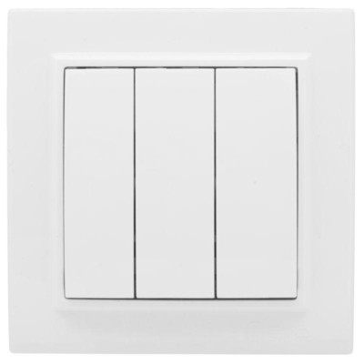 Выключатель 3кл. СП 10А белый Минск EKF Basic